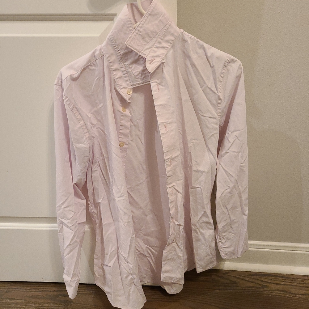 Express pink extra slim fit medium dress shirt